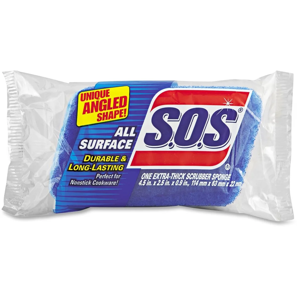 Clorox Clorox 91017CT S.O.S All-Surface Scrubber Sponge 12-pack cleaning — product photo