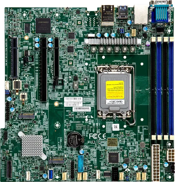 Supermicro Supermicro MBD-X13SCH-F-O LGA 1700 mATX server motherboard — product photo