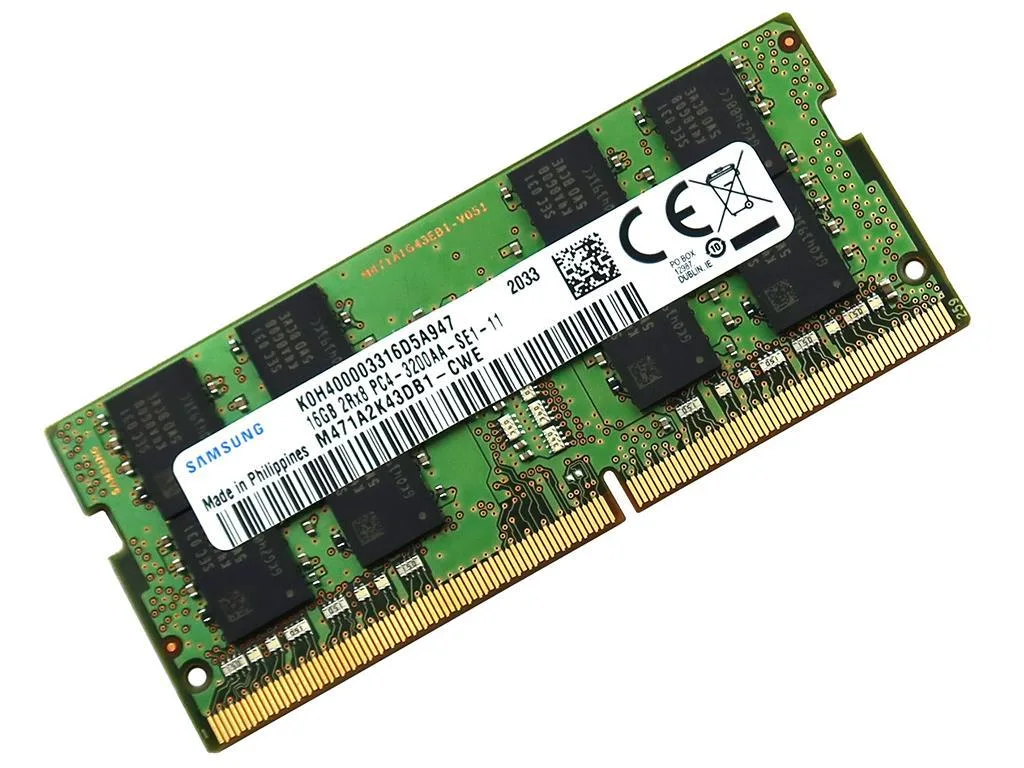 SAMSUNG SAMSUNG M471A2K43DB1-CWE_UB 16GB DDR4 3200MHz 2Rx8 SO-DIMM 260-Pin 1.2V accessory — product photo