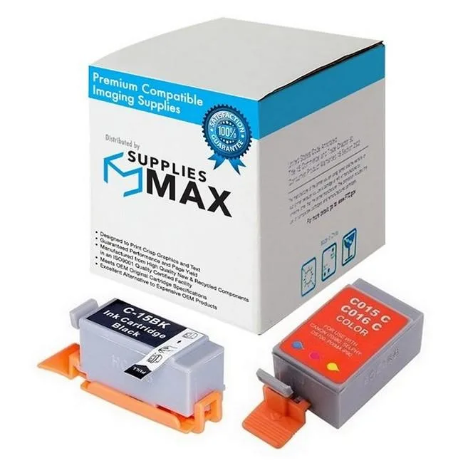 SuppliesMax SuppliesMax Compatible Inkjet Combo Pack (Black/Color) BCI-15BK/BCI-16C — product photo
