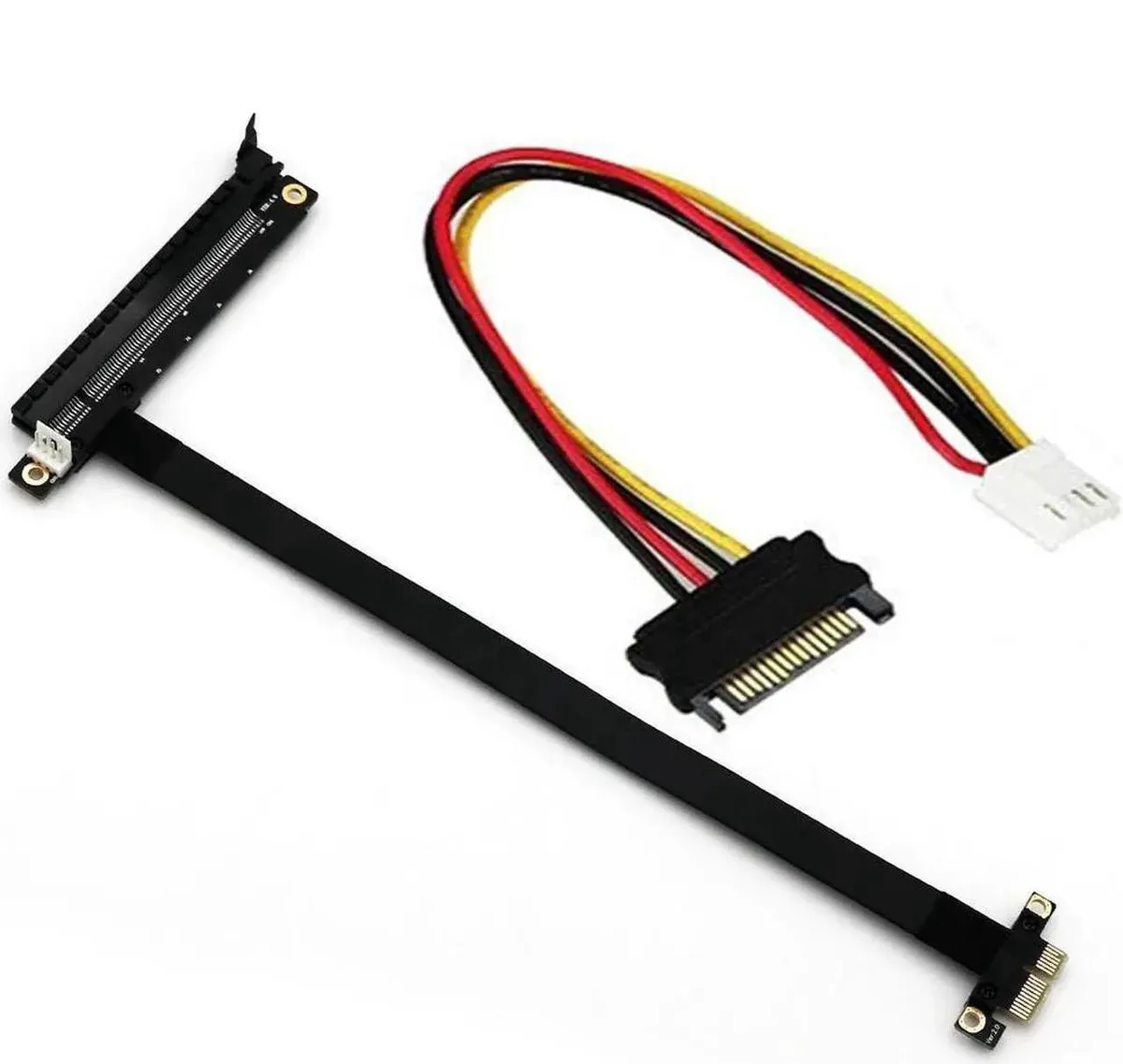 Vszerda Vszerda PCIe 1x to 16x Riser Cable 20cm SATA to IDE Power — product photo