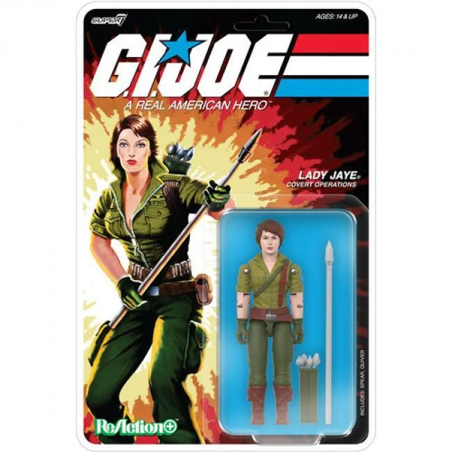 Super7 Super7 OR-GIJO-11890 ReAction+ Lady Jaye (Cartoon) action figure — product photo