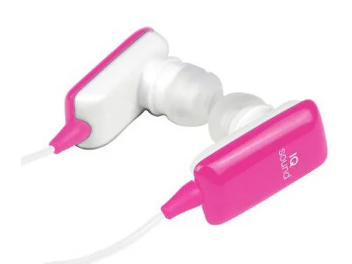 SUPERSONIC SUPERSONIC IQ-122BT Pink Bluetooth Earbuds with Microphone — product photo