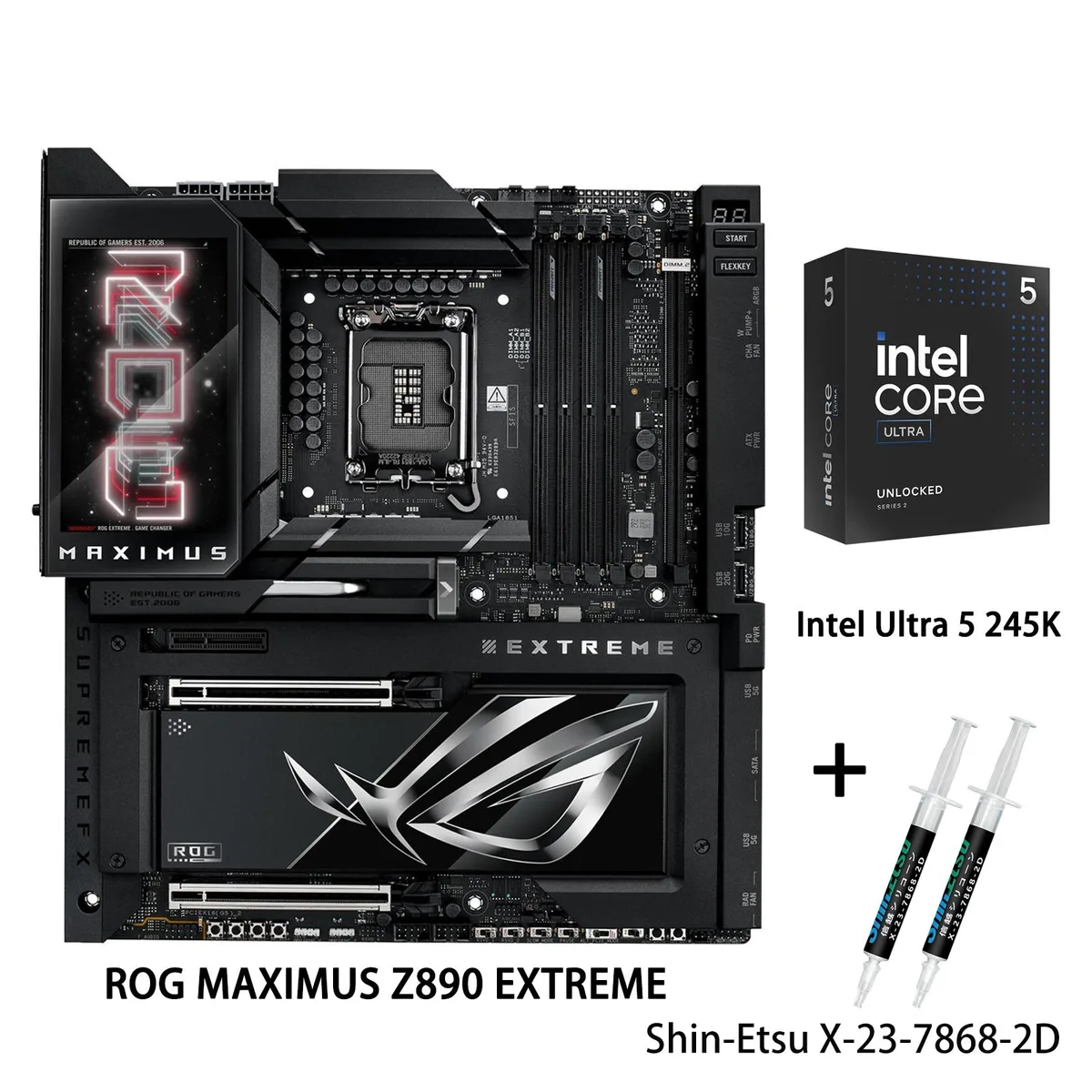 ASUS ASUS ROG MAXIMUS Z890 EXTREME Intel motherboard &amp; Ultra 5 245K CPU Combo — product photo