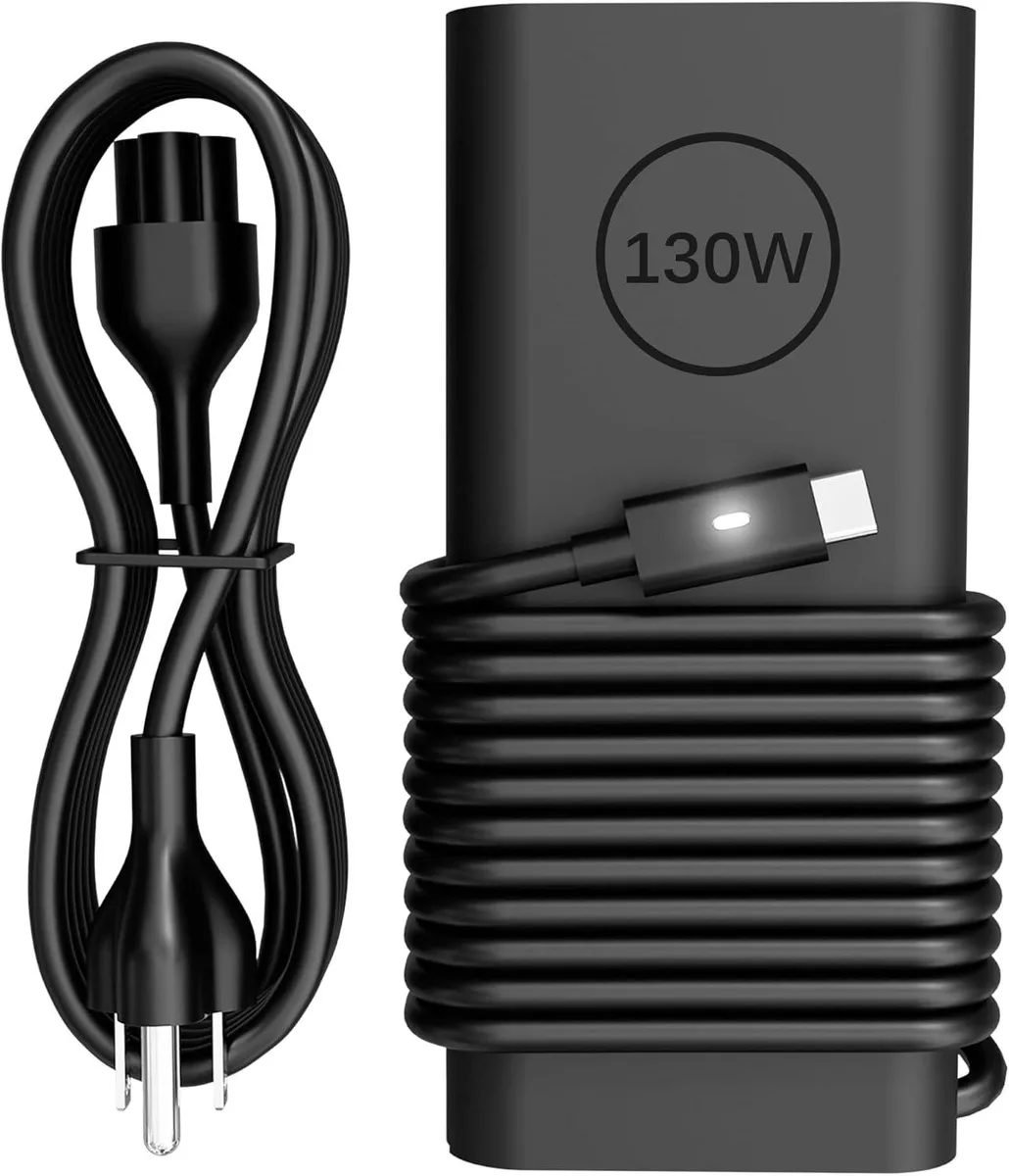 FLEANE FLEANE XPS9575-7354BLK-PUSCompatible 130W USB-C laptop charger — product photo
