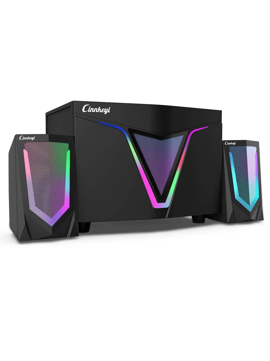  cinnkeyi S217 2.1 USB Speaker System with 9" Subwoofer and RGB — product photo