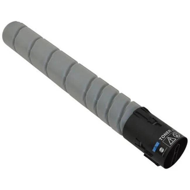 Black rectangular toner cartridge with smooth matte finish