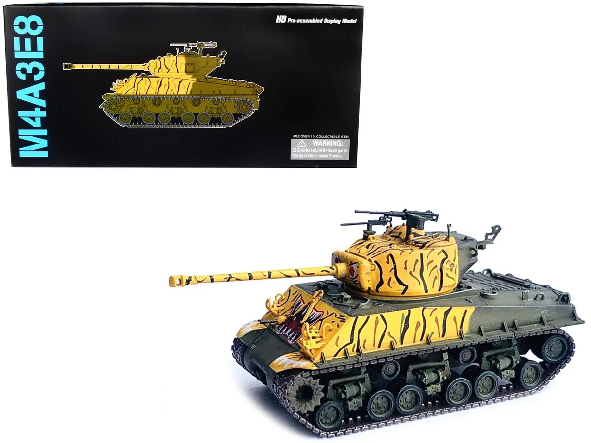 Dragon Models Dragon Models M4A3E8 Sherman Tiger Face 24th Infantry Korea 1951 1/72 hobby collectible — product photo