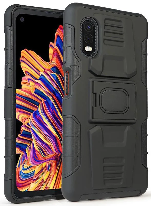 Nakedcellphone Nakedcellphone Ring Grip Case Stand Mounting Plate Black Samsung Galaxy XCover Pro SM-G715 — product photo