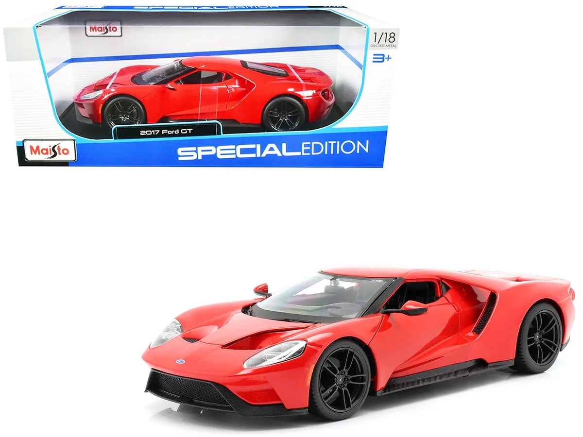 Maisto Maisto 2017 Ford GT Red with Black Wheels "Special Edition" 1/18 Diecast Vehicle — product photo