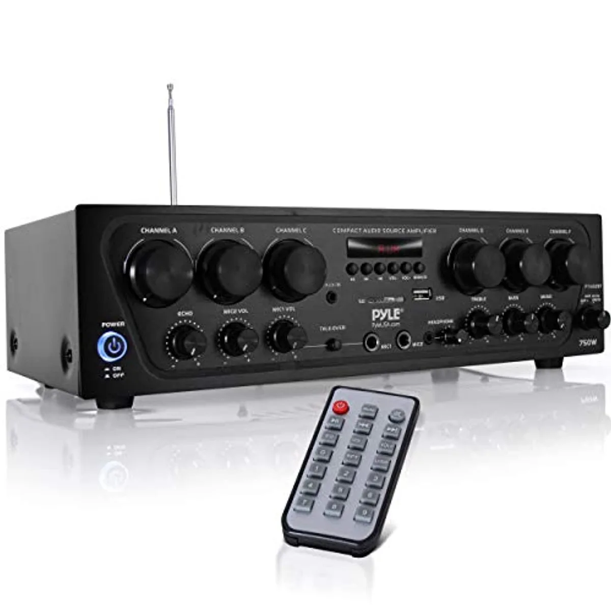 Pyle Pyle PTA62BT. 6-Channel 750W Pro Sound Amplifier — product photo