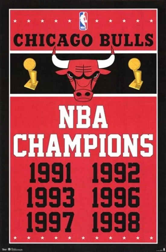 Rolled Chicago Bulls 2013 champions poster 22 by 34 inches