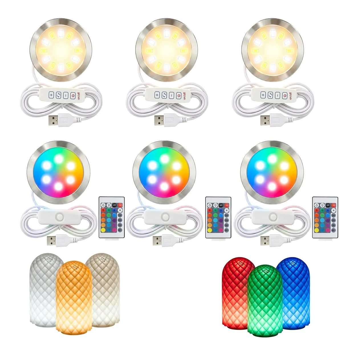  BambooSegD BHZ6310320A6 LED light fixture 3-color RGB 1.5m USB — product photo