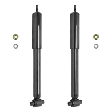 Cardboard box containing two rear shock absorbers for Volvo models