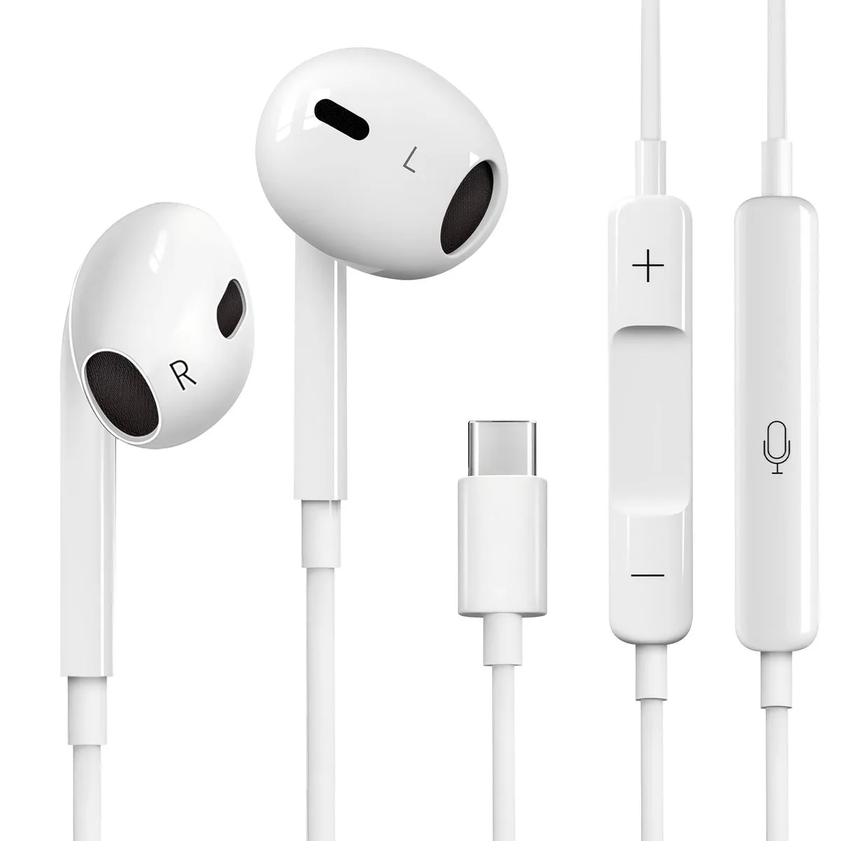 No Sew No Sew Kelongn-YXEJ USB-C in-ear headphone white — product photo