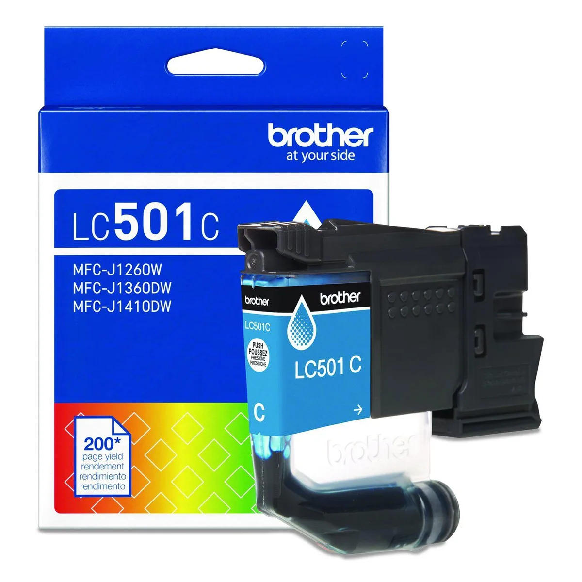 Brother Brother LC501C Standard Yield Cyan Ink Cartridge — product photo