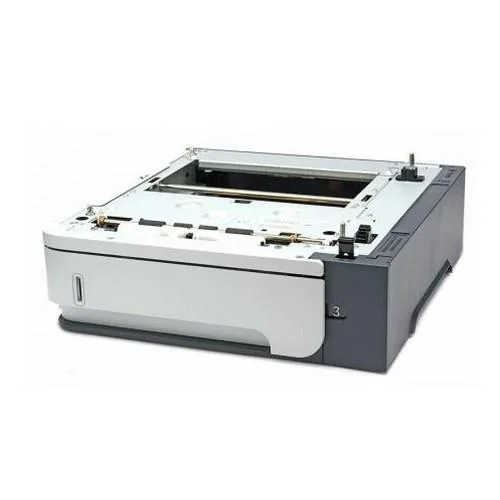 HP LaserJet 500-sheet paper feeder tray, light grey finish