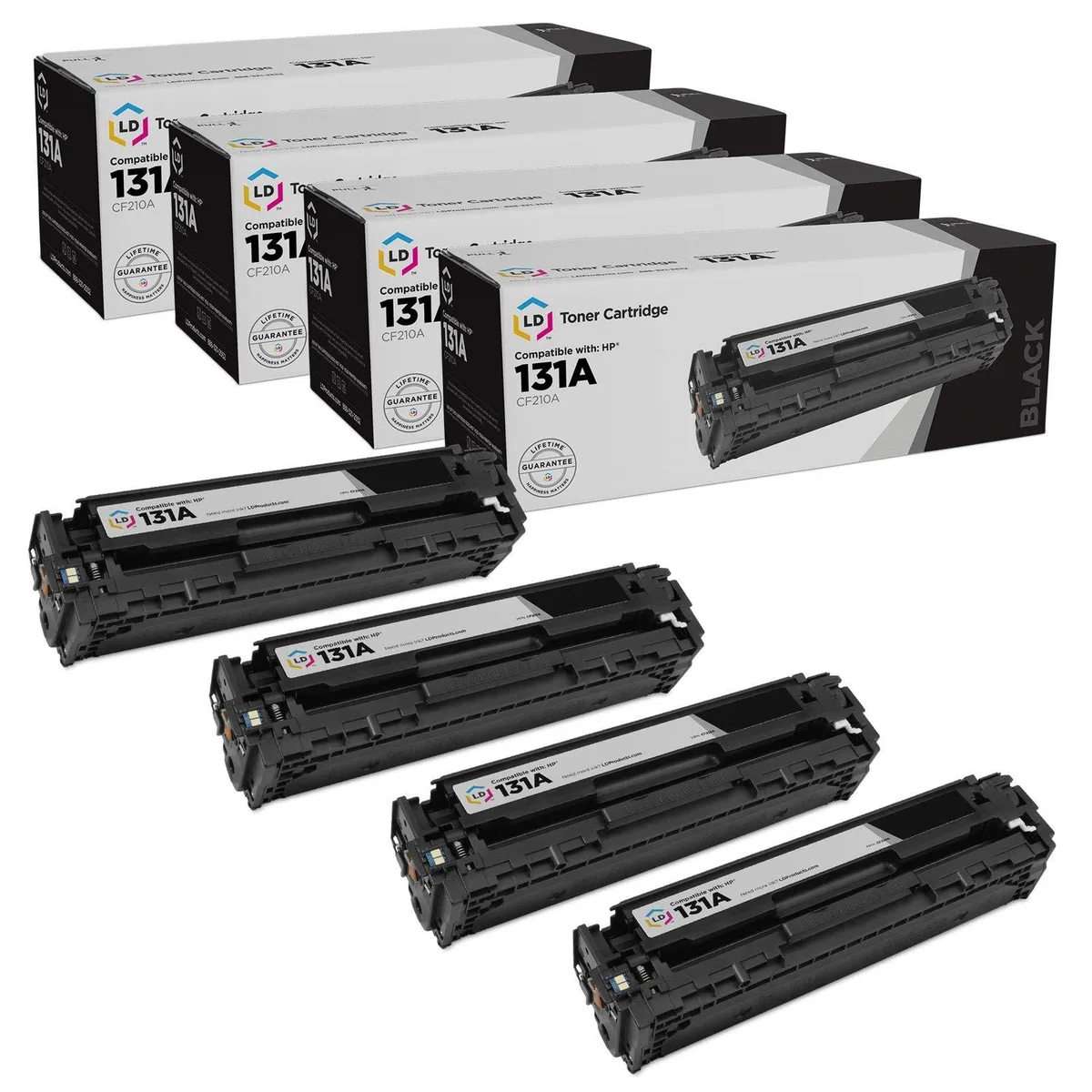LD Products LD Products HP 131A CF210A Black Toner Cartridge 4-Pack — product photo
