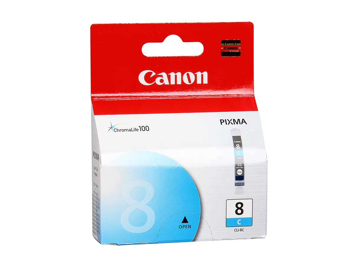 Canon Canon 0621B002 CLI-8 Cyan Ink Cartridge (genuine brands) — product photo