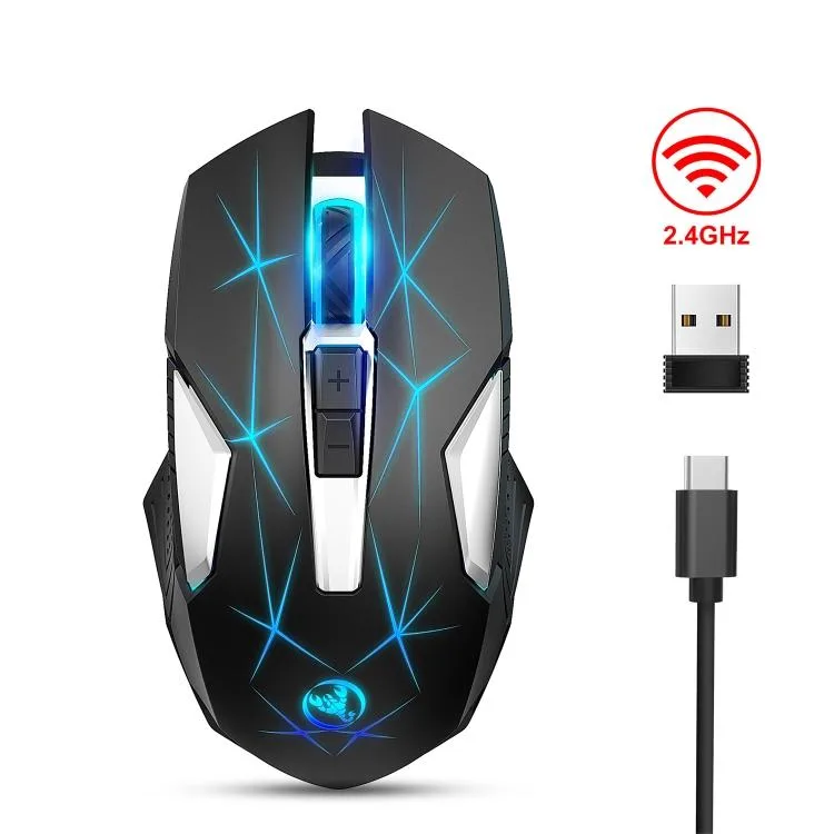 allentian allentian T300 2.4 GHz Wireless Mouse 7 Keys 2400 DPI Black — product photo
