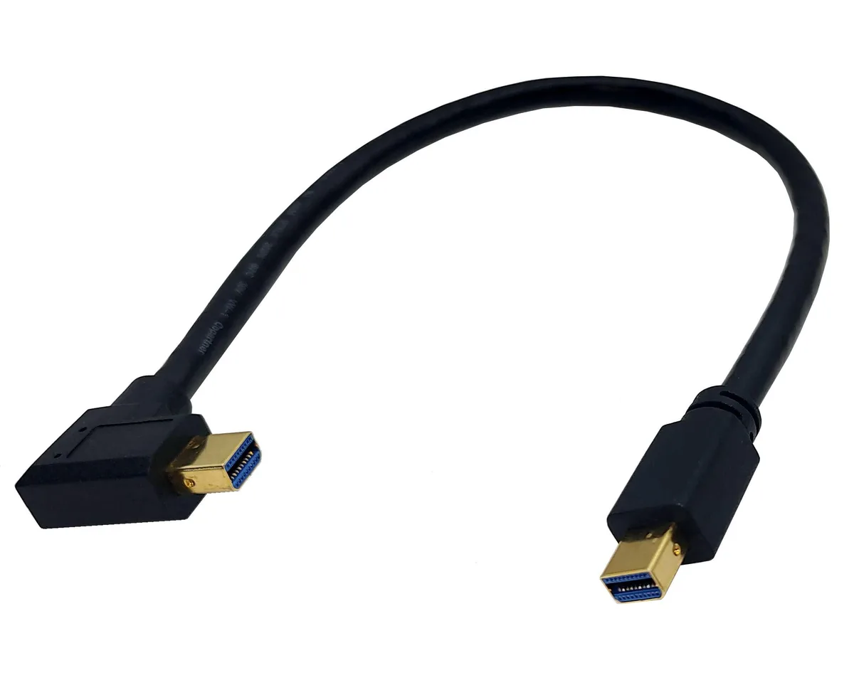 BUCIER BUCIER Mini DisplayPort Cable 1FT 90 Degree Left Angled 8K Male to Male — product photo