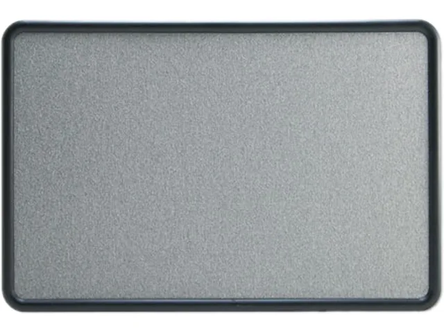 Quartet Quartet 7693G Contour Fabric Bulletin Board 36 x 24 Gray Graphite Frame — product photo