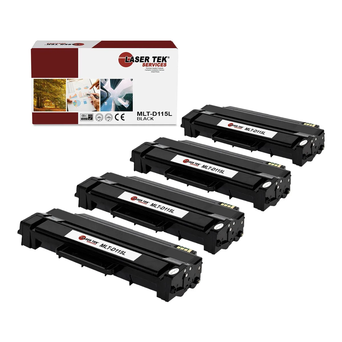 Laser Tek Services Laser Tek Services MLT-D115L Black Toner Cartridge 4PK 3000 pages — product photo