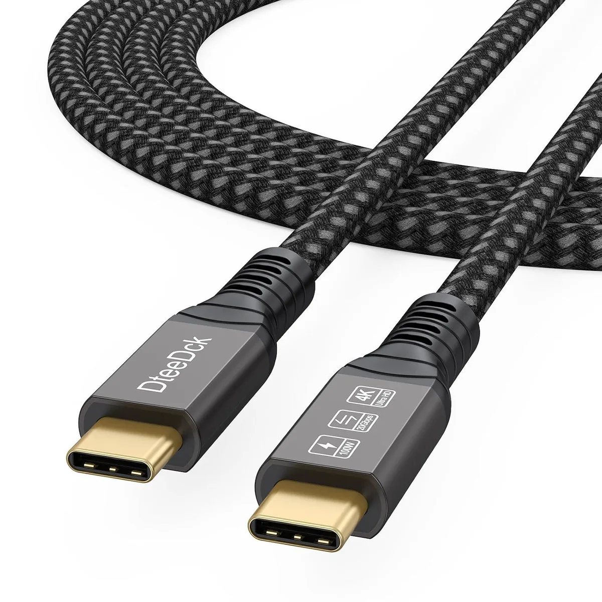 Kootion Kootion USB-C 3.2 Gen 2 Cable 6ft 4K@60Hz 20Gbps 100W — product photo