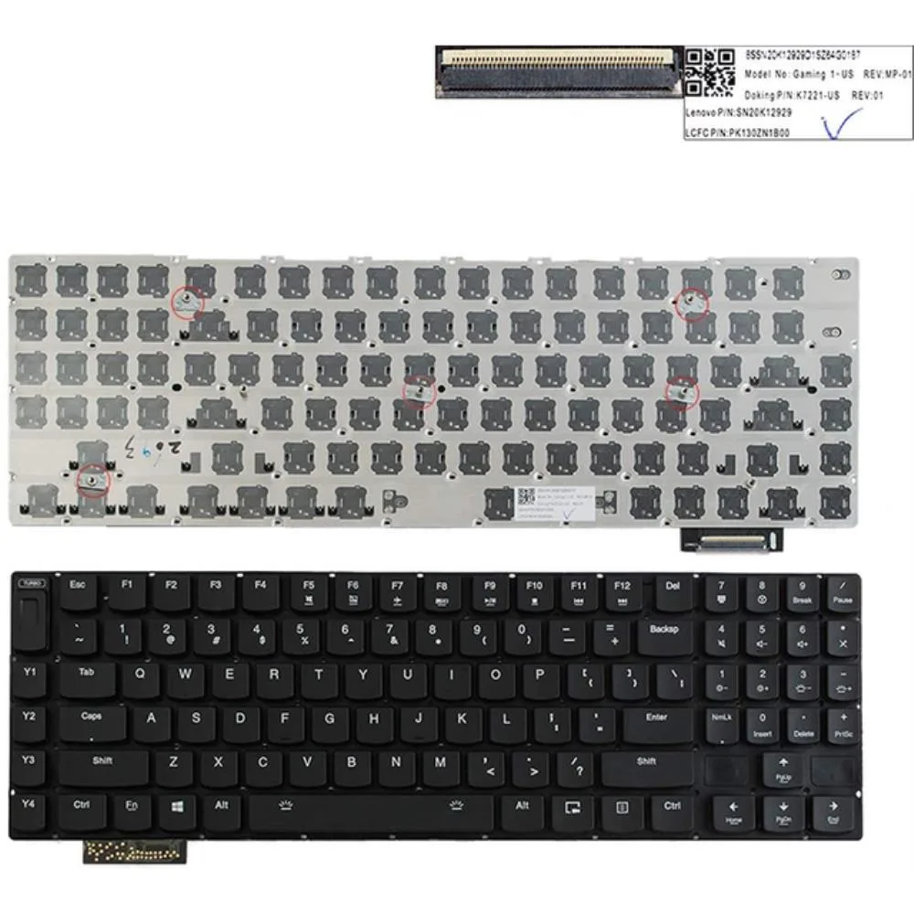 Graviton Graviton Replacement Keyboard US Backlit Black for Lenovo Y900 Y910 Y920 17ISK 17IK — product photo