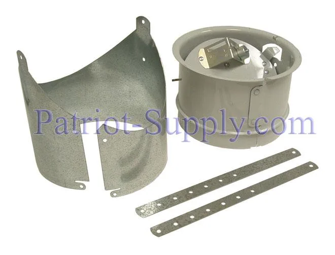 Silver cylindrical HVAC draft control with adjustment markings