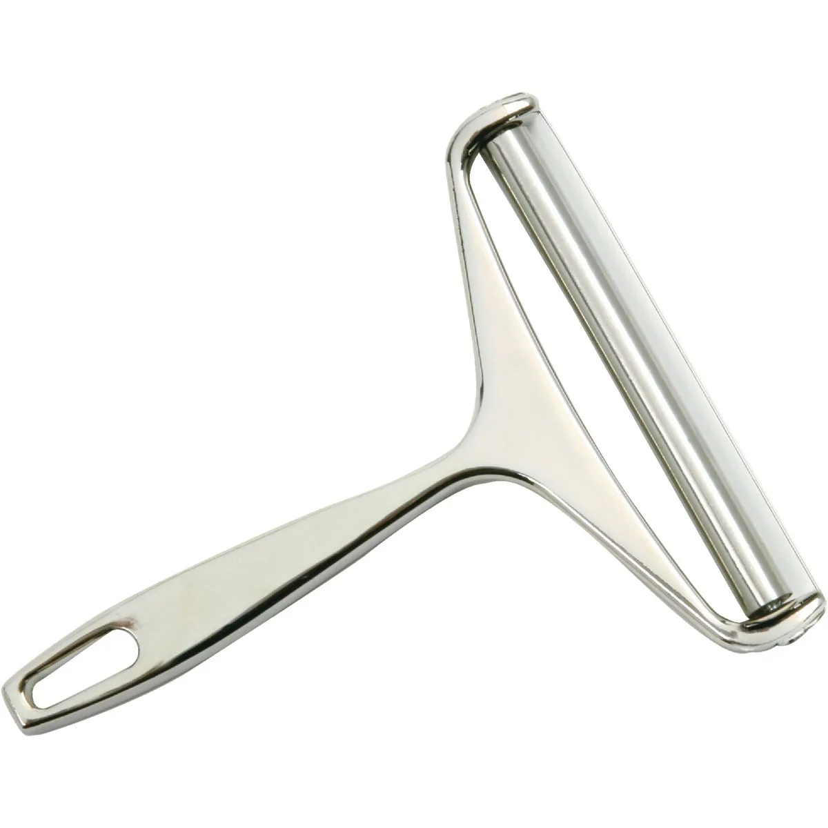 Aluminum cheese slicer, 5.25 inch length, chrome wire