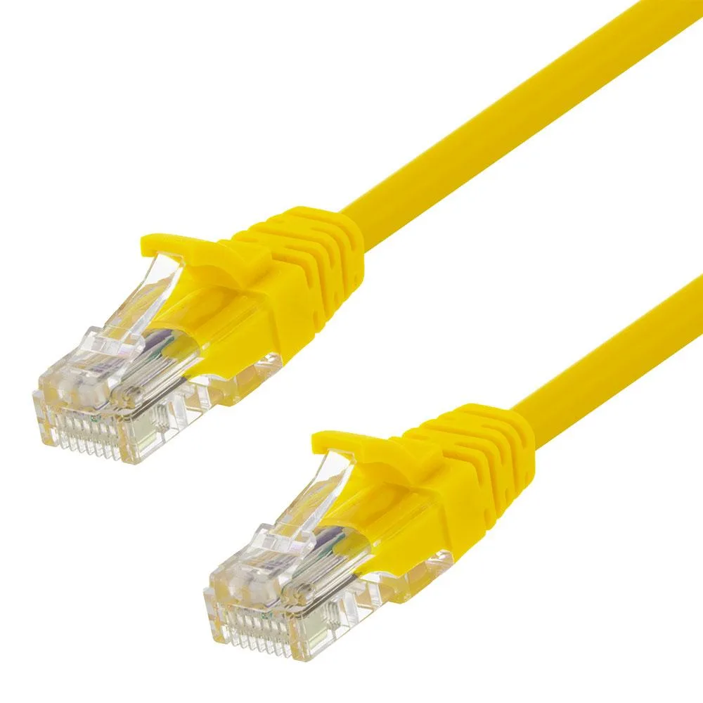 NavePoint NavePoint CAT5E UTP 24AWG 1 Ft 10 pack Yellow network ethernet cable — product photo