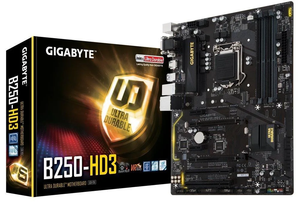 GIGABYTE GIGABYTE GA-B250-HD3 LGA1151 Intel ATX DDR4 motherboard — product photo