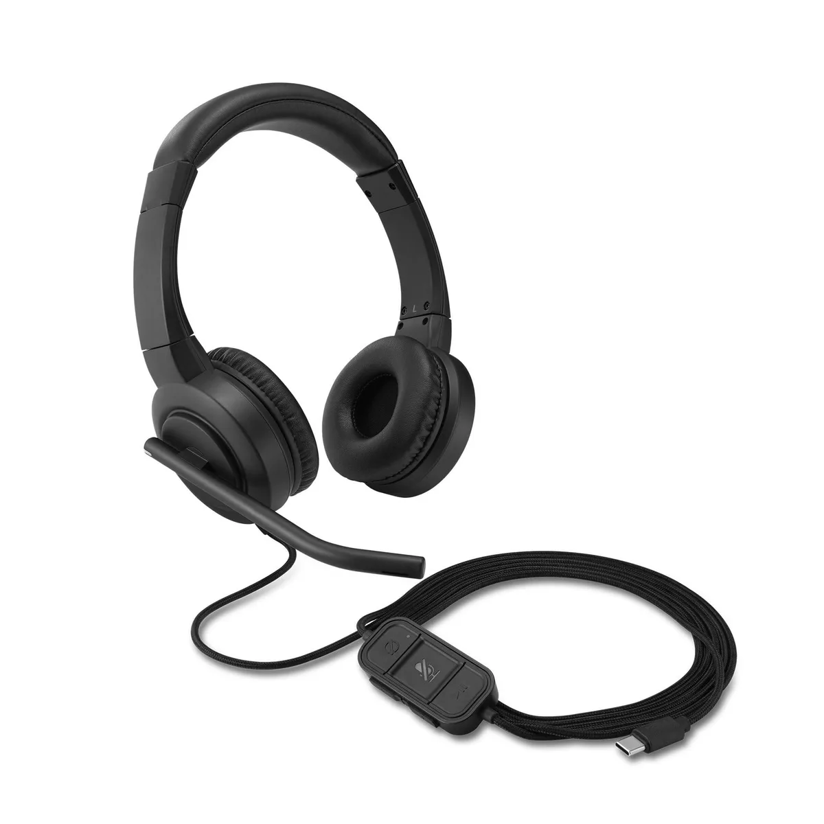 Kensington Kensington H1000 USB-C On-Ear Headset 270° Noise-Canceling Mic Black K83450WW — product photo