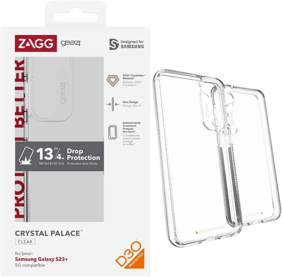 Transcend Transcend Gear4 Crystal Palace Case Galaxy S23+ D30 13ft — product photo