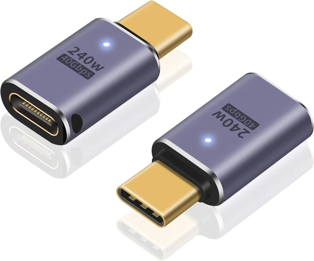 Corn Electronics Corn Electronics USB C Extender Adapter 240W 40Gbps 8K 2Pack — product photo