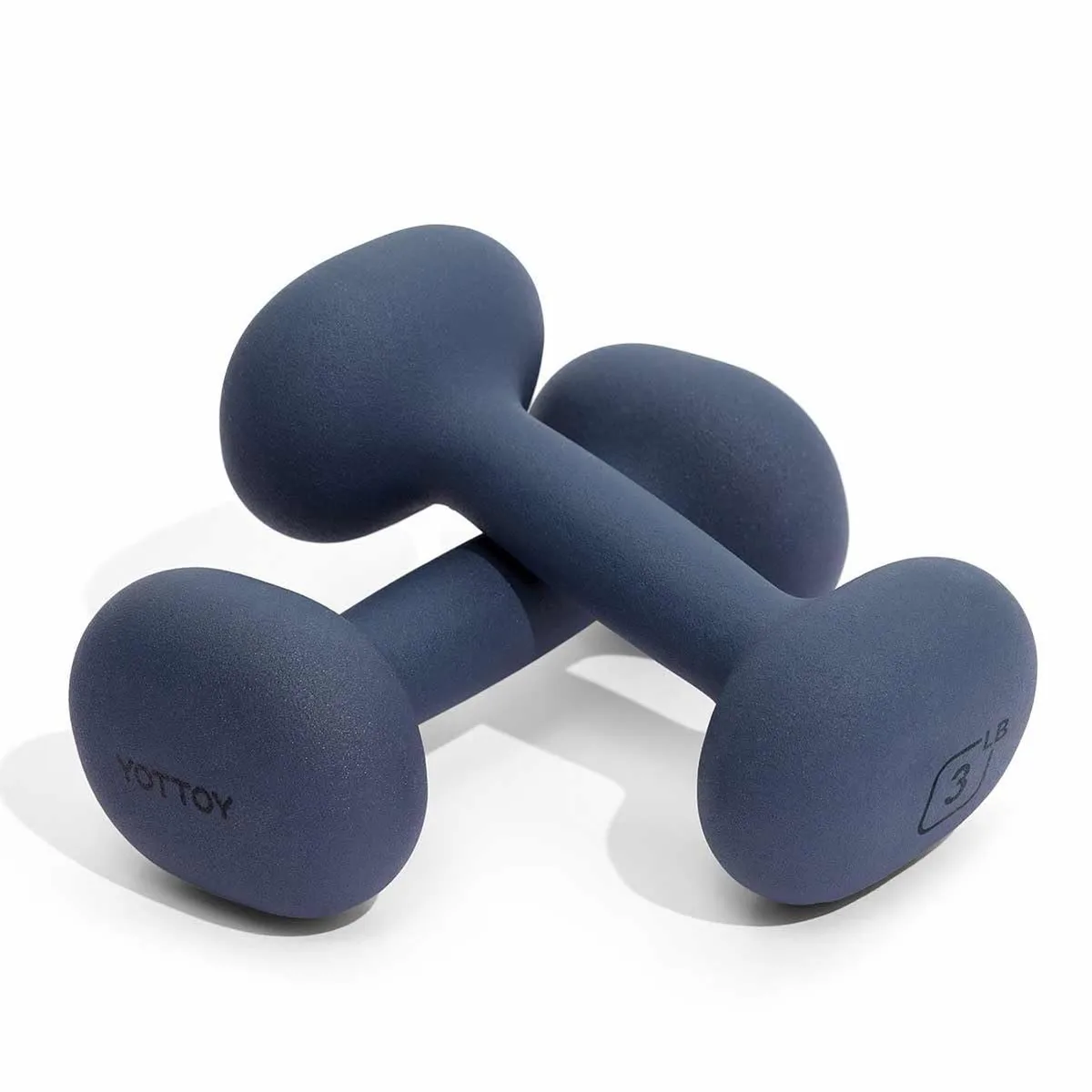 YOTTOY Fixed Dumbbell Set 3LB-Pair Blue 4 lb — product photo