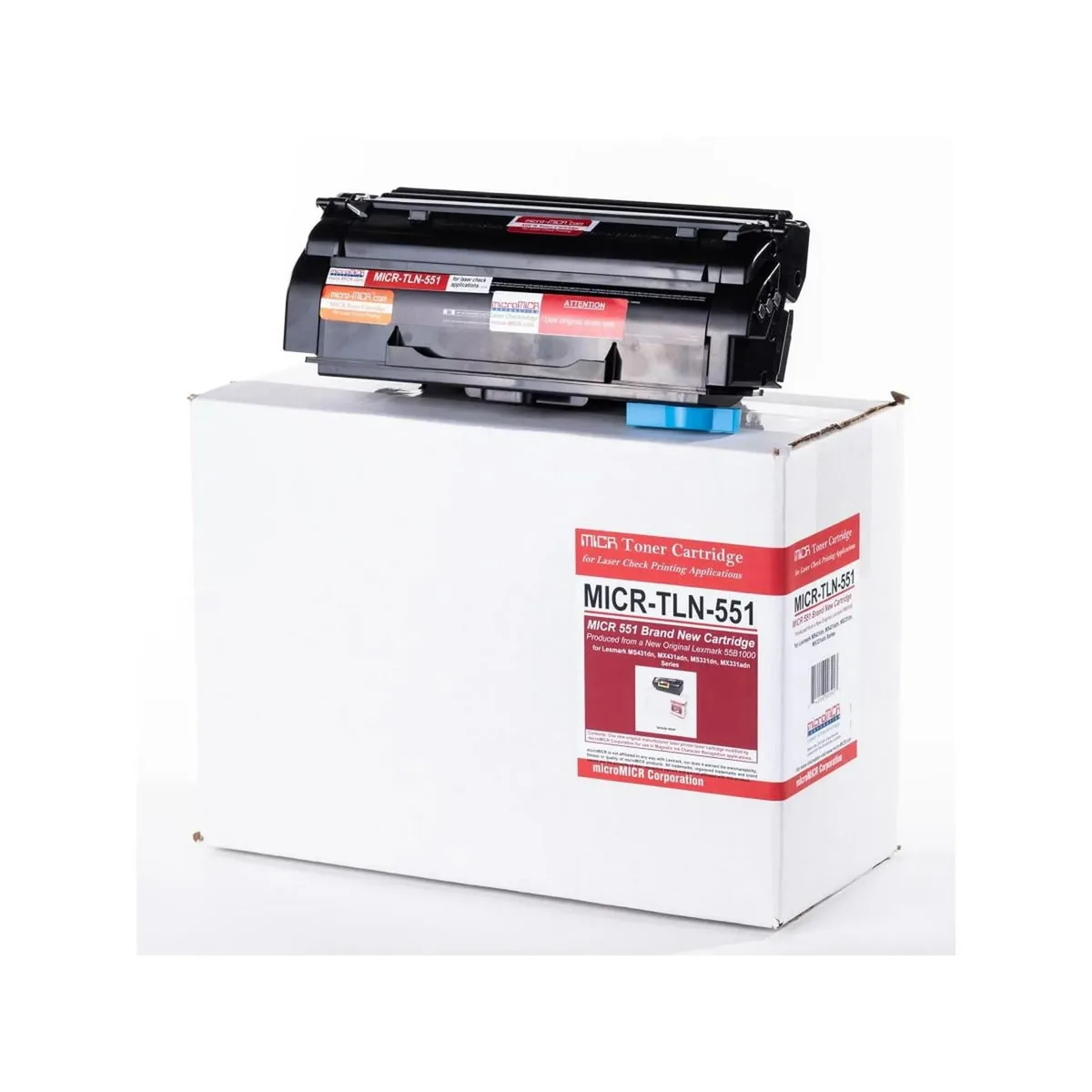 microMICR Corporation microMICR Corporation MICR-TLN-551 toner cartridge for Lexmark MS4 — product photo