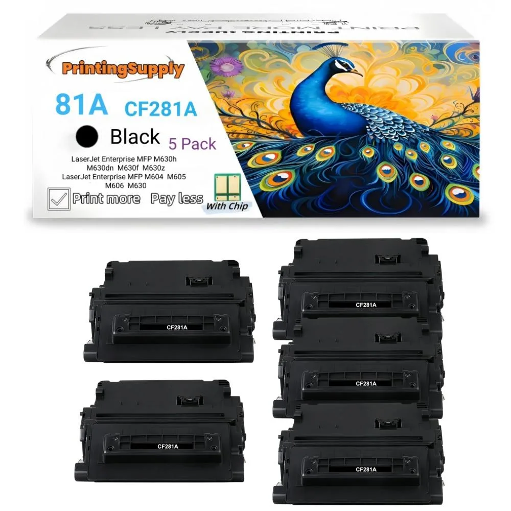 Aster Graphics Inc Aster Graphics Inc 81A CF281A Black Toner Cartridge 4 Pack — product photo