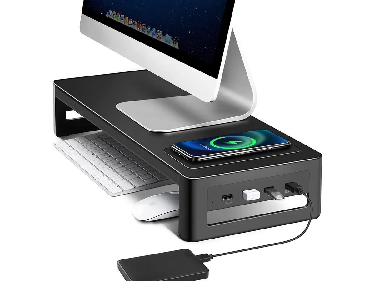 BONAEVER BONAEVER Laptop Case &amp; Bag Monitor Stand Riser 27 66 USB 3.0 2.0 — product photo