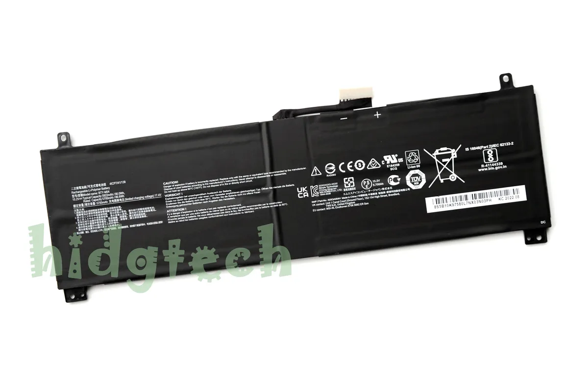Beisite Beisite BTY-M54 laptop battery 90Wh 15.2V for Creator Z16-A11U A11UE A11UET MS-1571 — product photo