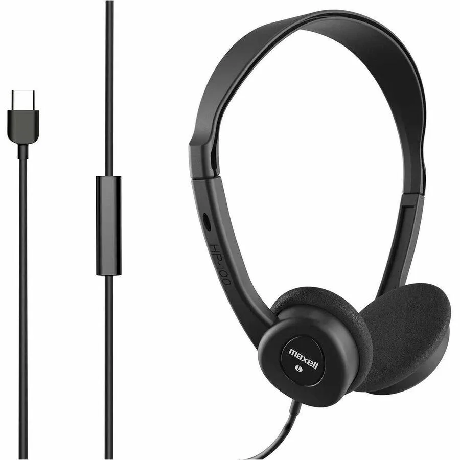 maxell Maxell HP-101 Type-C Headphone Black 0.08 kg — product photo