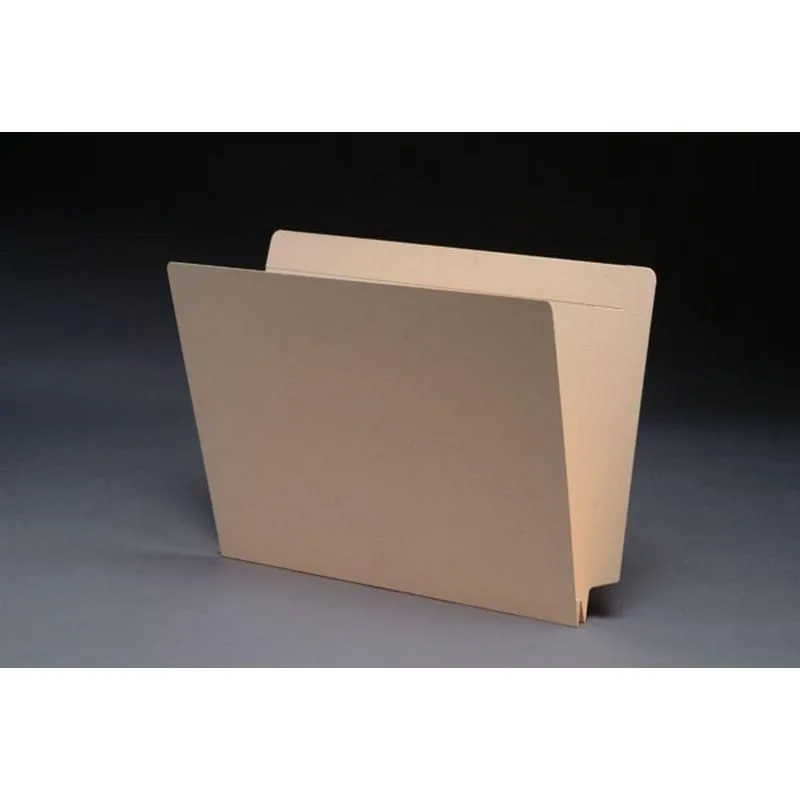 BSP FIling BSP FIling 14pt Manila File Folder Full Cut 2-Ply End/Top Interlock Tab Letter Size 1-1/2" Expansion Box of 50 — product photo