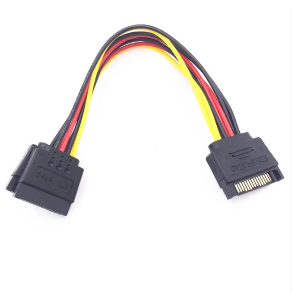 Ruth's sister Ruth's sister SATA 15-pin male to 2 female power splitter 15cm — product photo