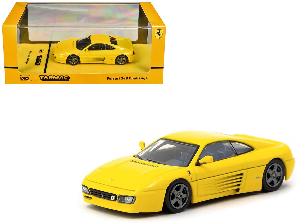 Tarmac Works Tarmac Works Ferrari 348 Challenge Yellow Road64 1/64 Diecast Hobby Collectible — product photo