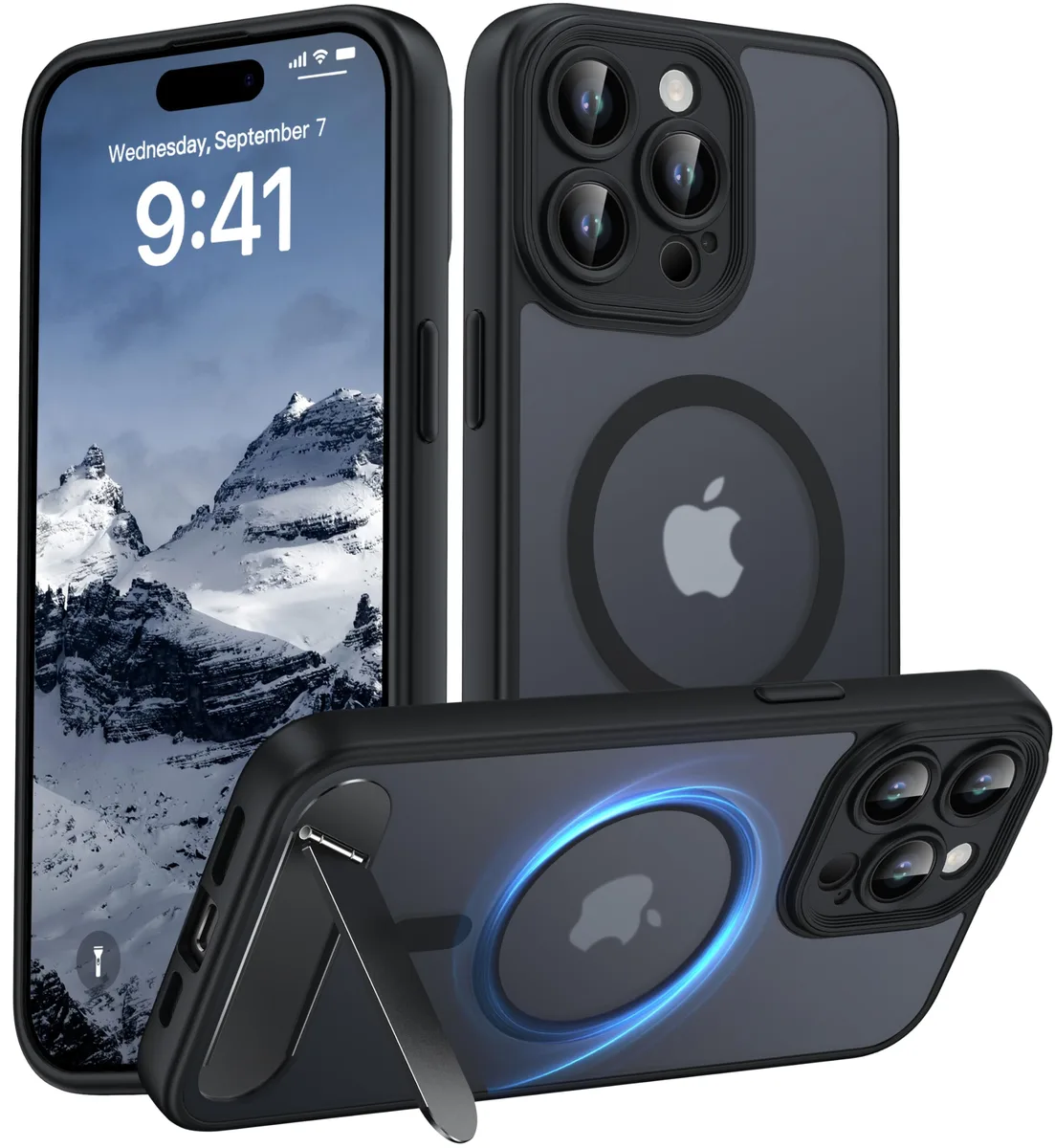 AMILIFECASES 15PM001 iPhone 15 Pro Max Case 6.7" Black — product photo
