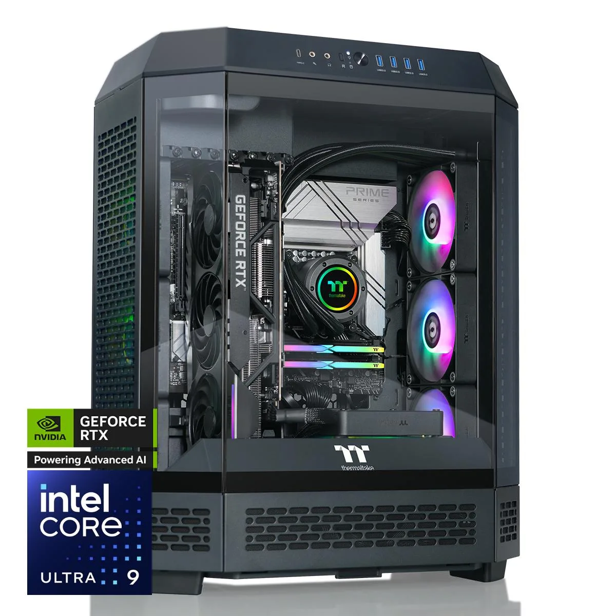 Thermaltake Thermaltake T6BK-Z890-590-LCS Gaming PC Intel Core Ultra 9 285K 32GB DDR5 RTX 5090 32GB 2TB SSD — product photo