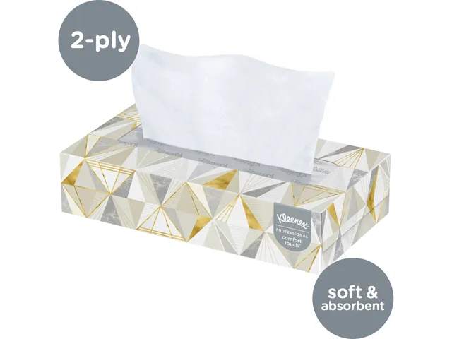 Kleenex Kleenex 21606BX Facial Tissue 125/Box 2-Ply 8.3x7.8in White — product photo