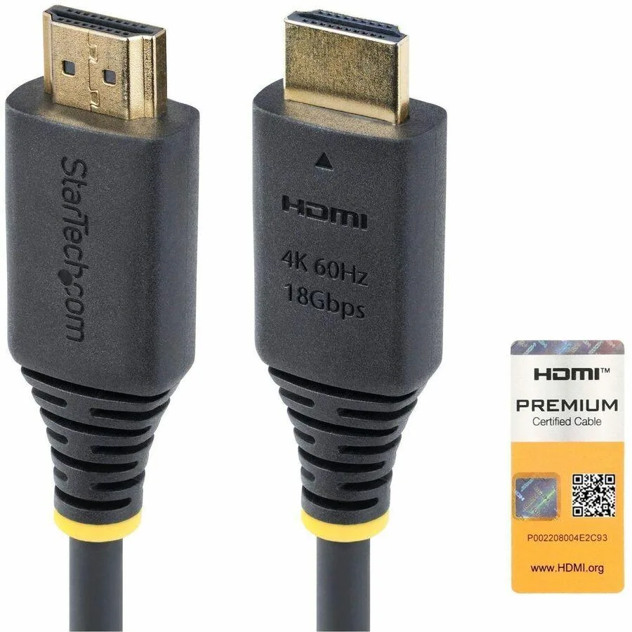 STARTECH STARTECH Premium Certified High Speed HDMI Cable 3ft 0.9m 4K 60Hz 1440p 144Hz 18Gbps TPE Jacket — product photo