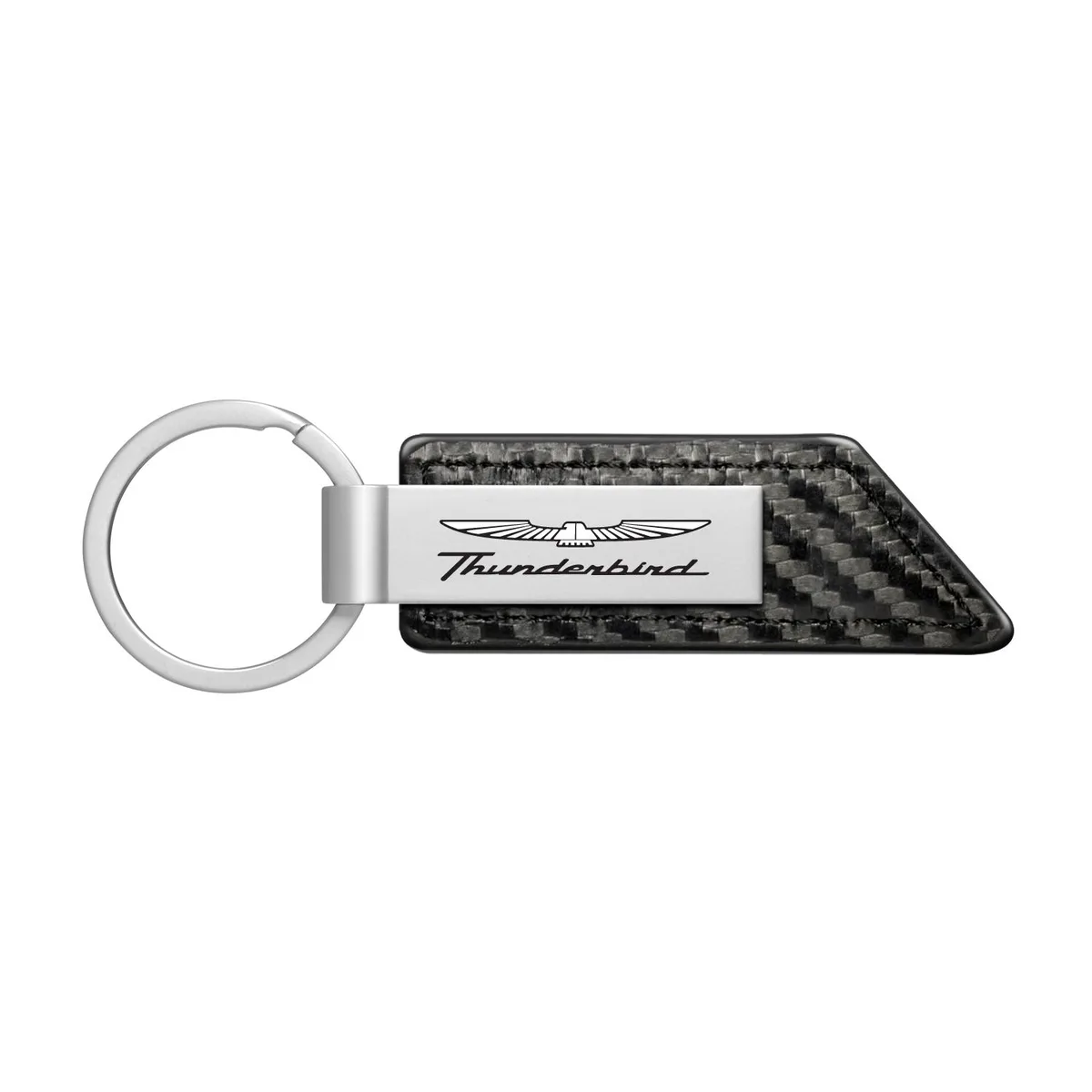 iPick Image, LLC iPick Image, LLC Ford Thunderbird Carbon Fiber Black PU Leather Key Chain — product photo